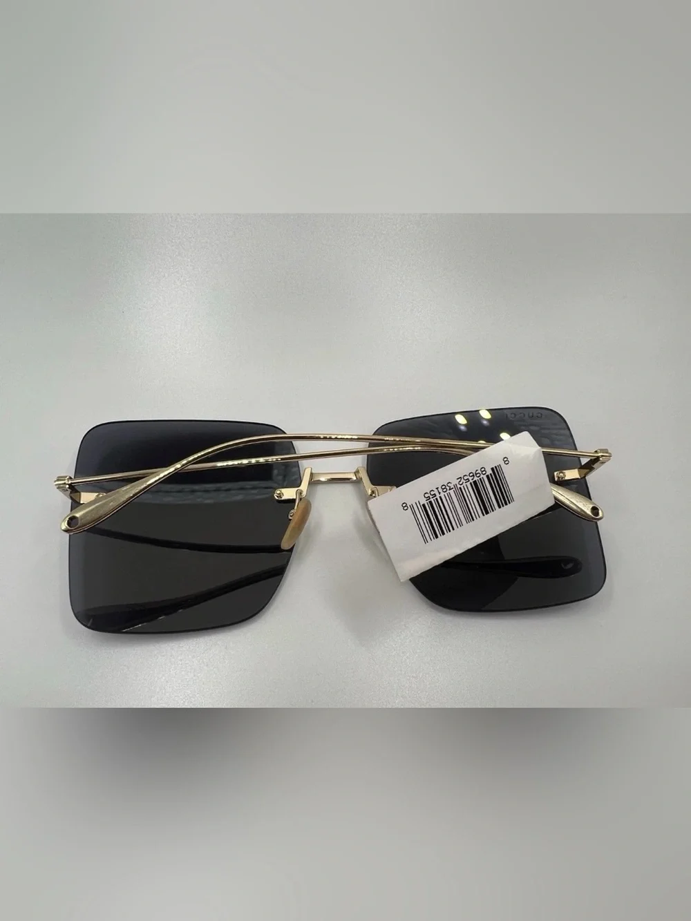 Gucci GG 1147S 001, Women’s Butterfly Frameless Sunglasses, MSRP $465